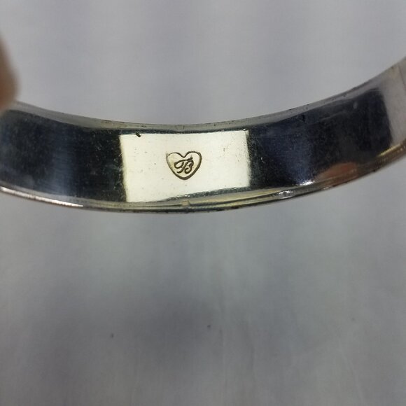 Brighton Silver Tone Kismet Open Scrollwork Hinged Cuff Bracelet Bangle Set of 2 - Picture 15 of 16